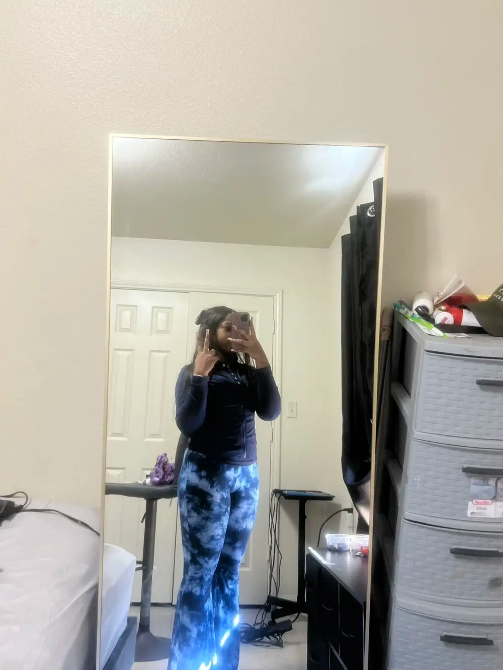 Full Length Floor Mirror With Black Metal Frame Home Decor