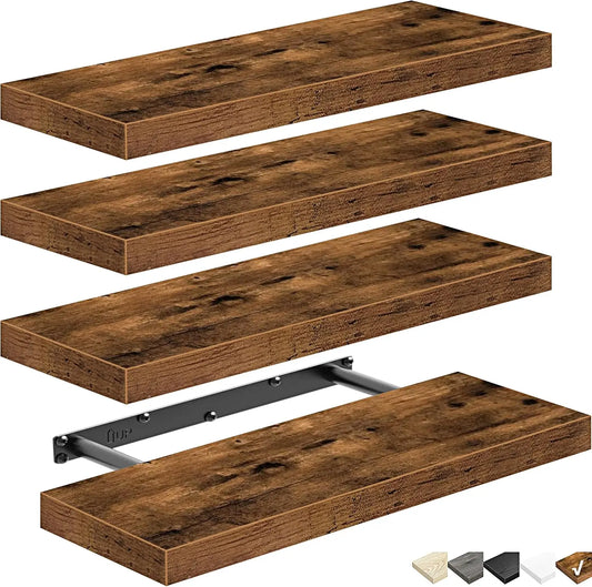 Floating Shelves Set Of 4 For Wall Farmhouse Style