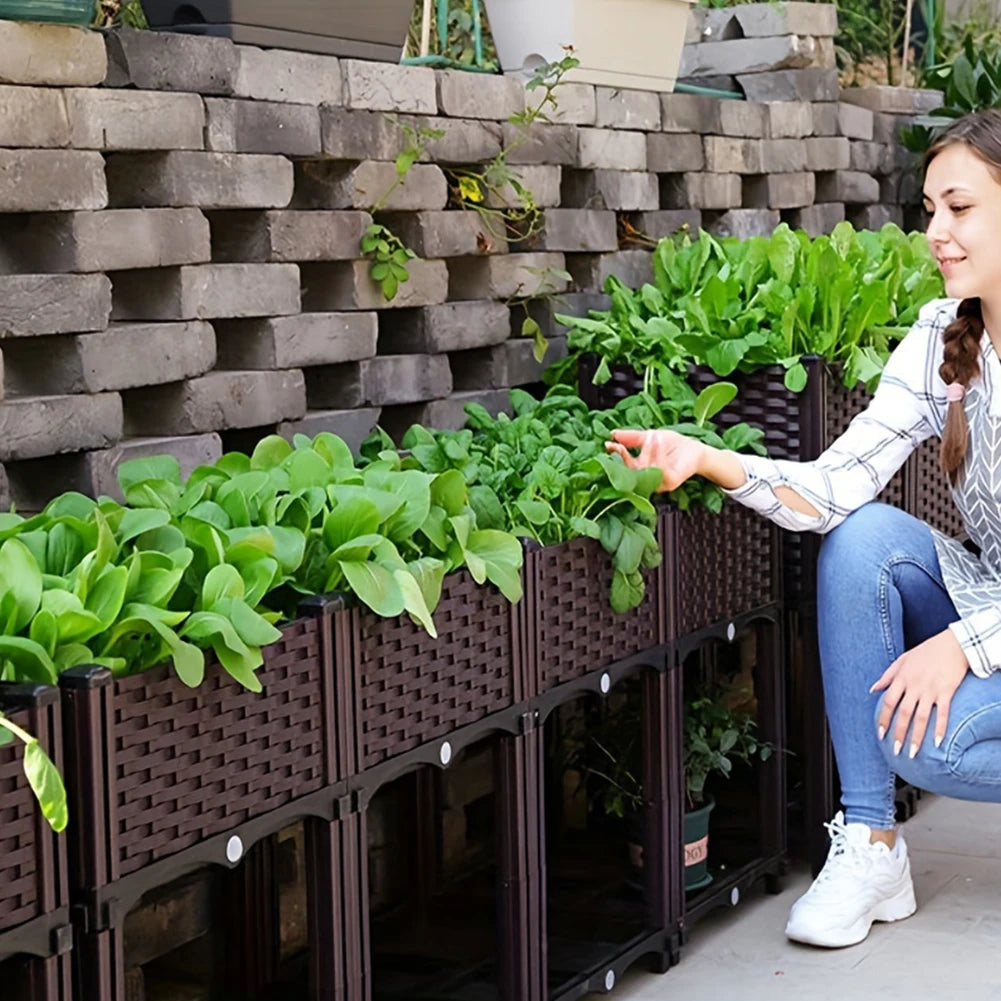 APWIKOGER Plastic Raised Garden Bed With Legs