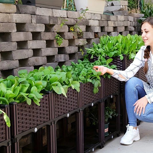 APWIKOGER Plastic Raised Garden Bed With Legs