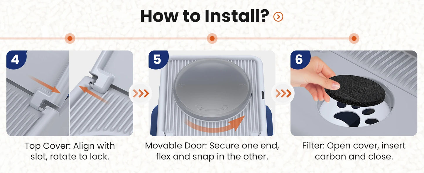 Cityflee Stainless Steel Cat Litter Box With Lid And Scoop