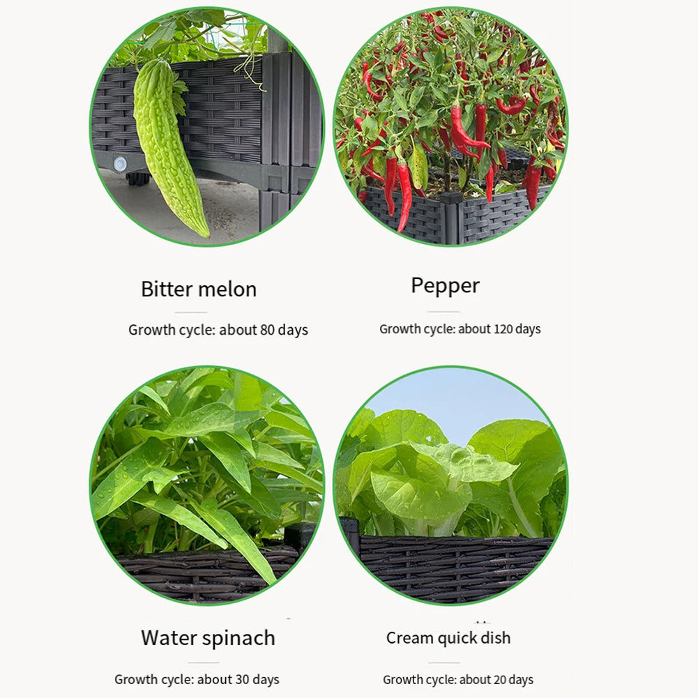 APWIKOGER Plastic Raised Garden Bed With Legs