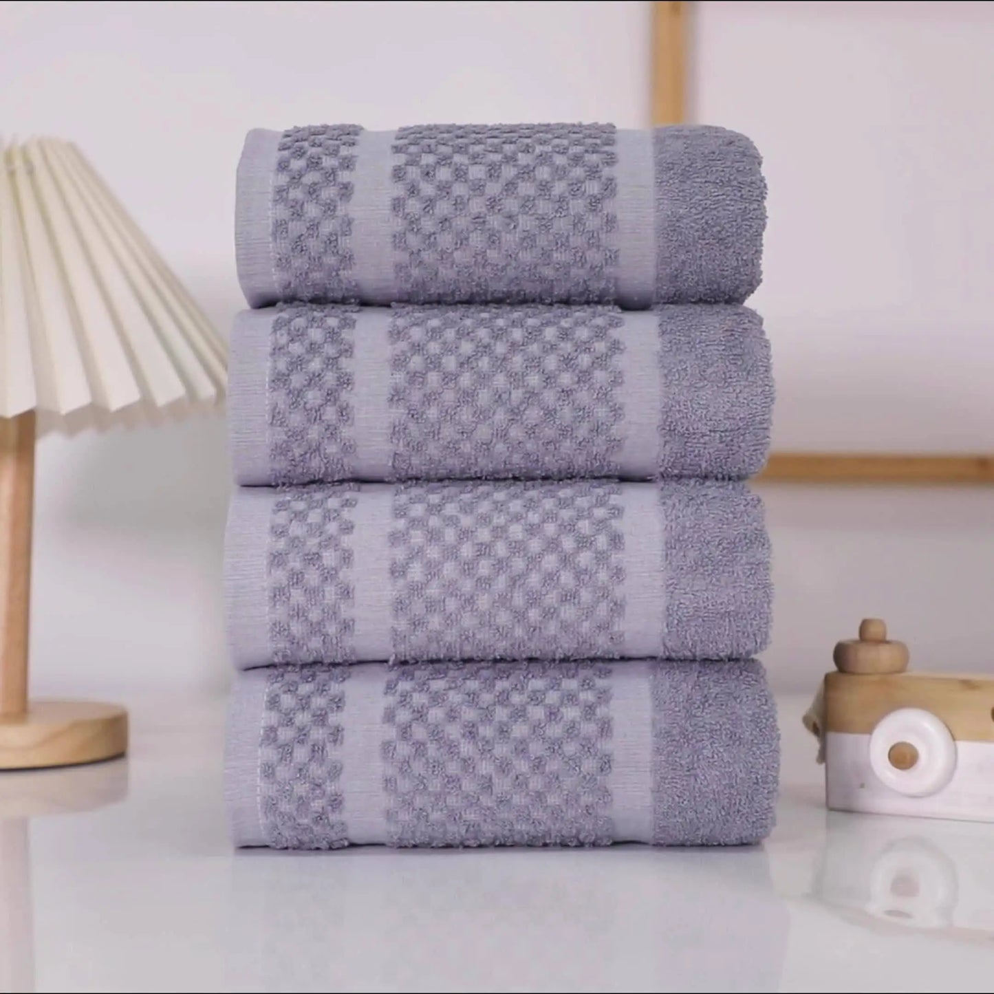 Cotton Bath Towel Set Quick Drying Absorbent