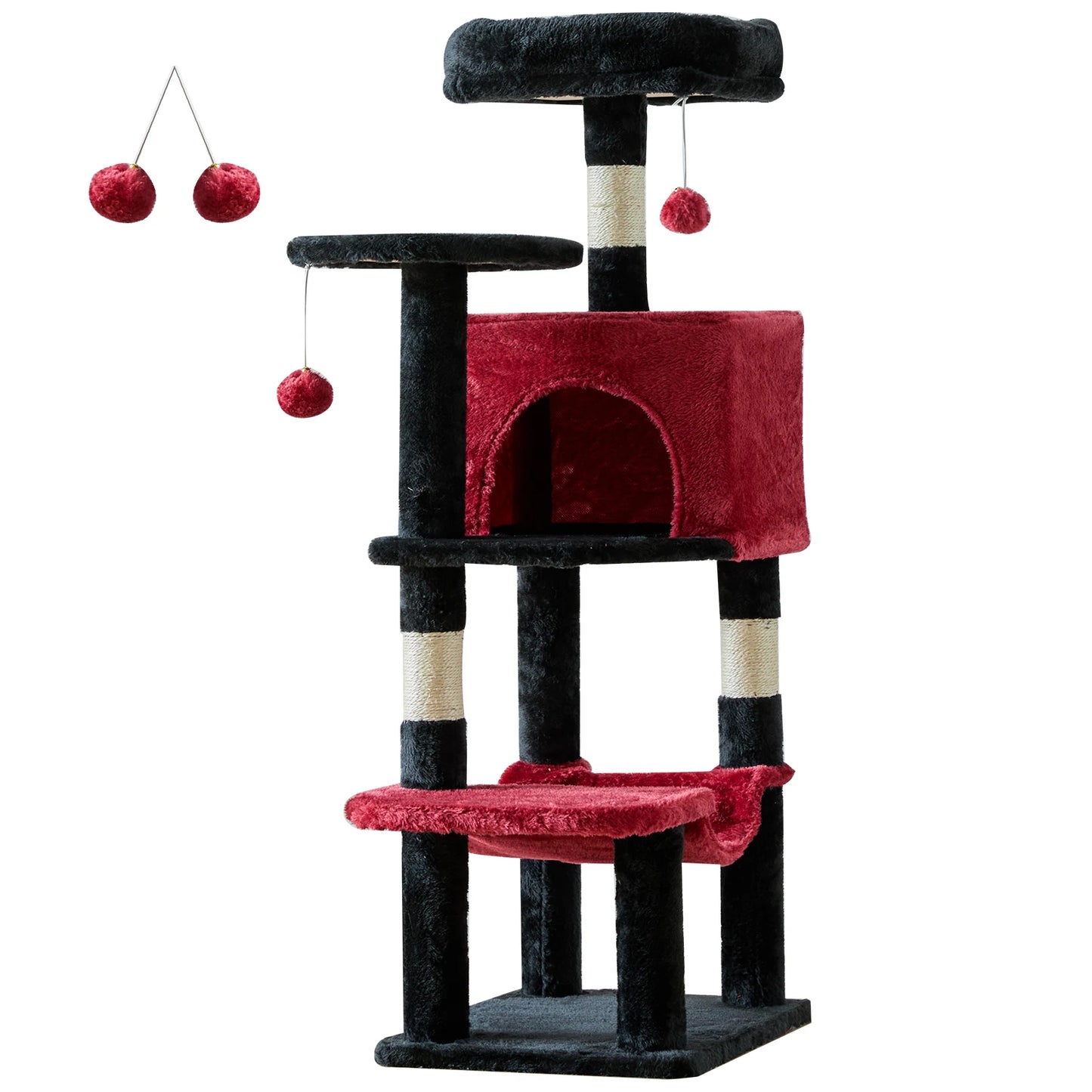 JHK Cat Tree Multi Cat Climbing Tower For Indoor Cats