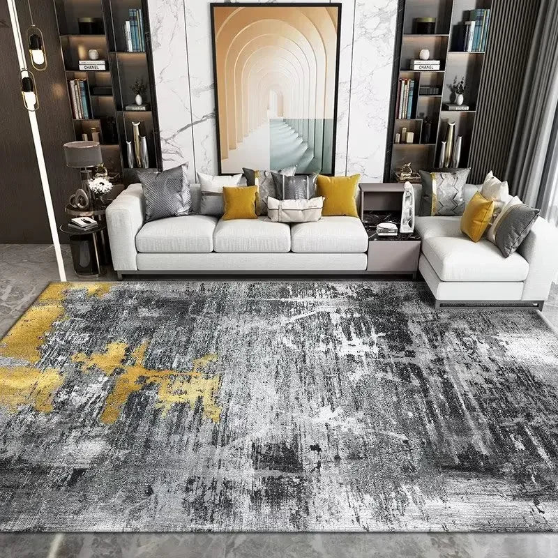 Geometric Washable Living Room Rug For Nordic Home Decor
