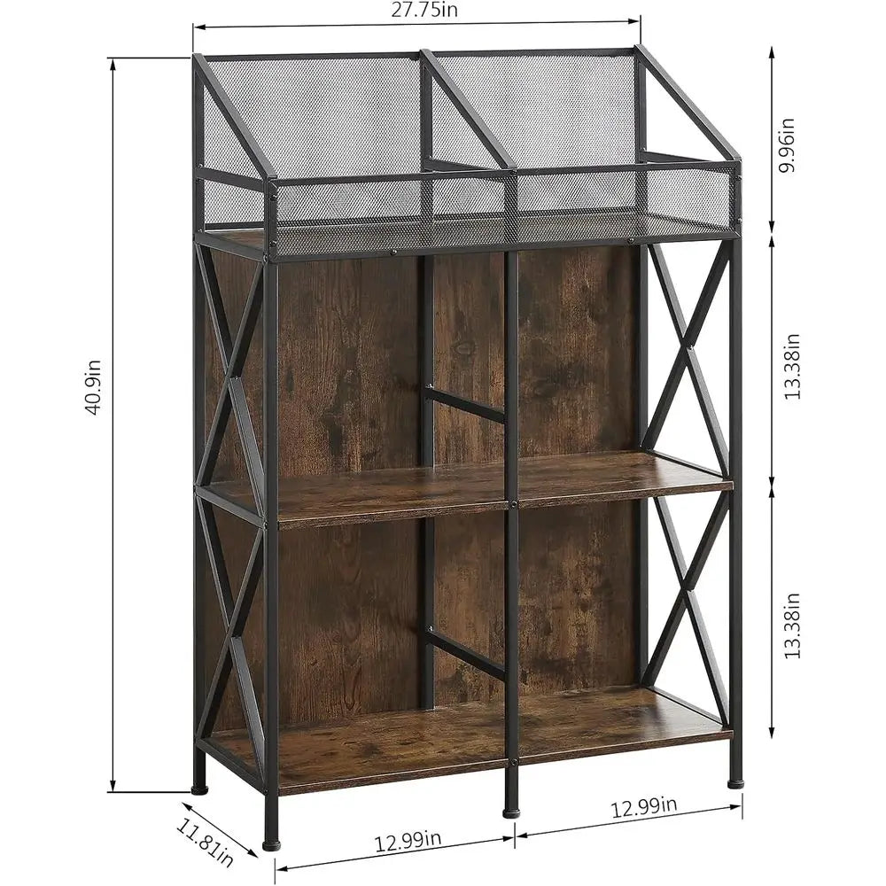 Six-Grid Vinyl Record Storage Rack