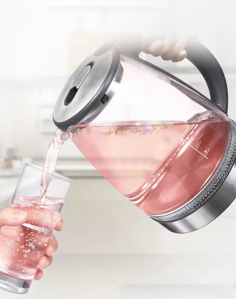 AEHOMEC Glass Electric Kettle Teapot Portable Water Heater
