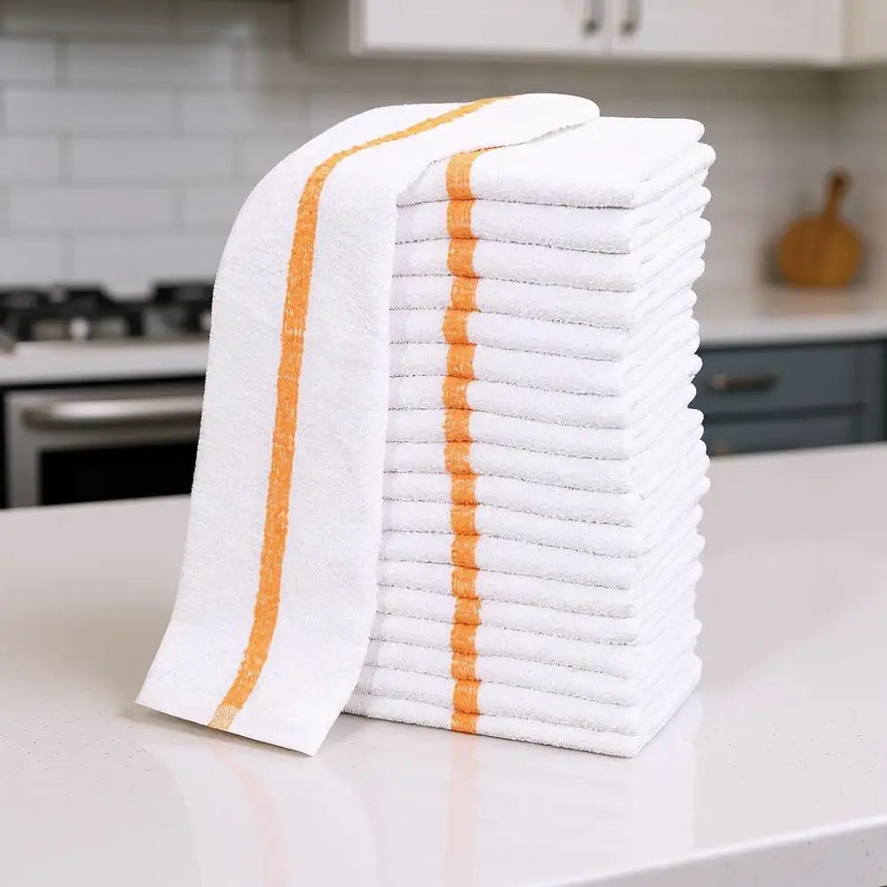 XMSJCraft Of Weaving Cotton Blend Kitchen Towels With Stripes