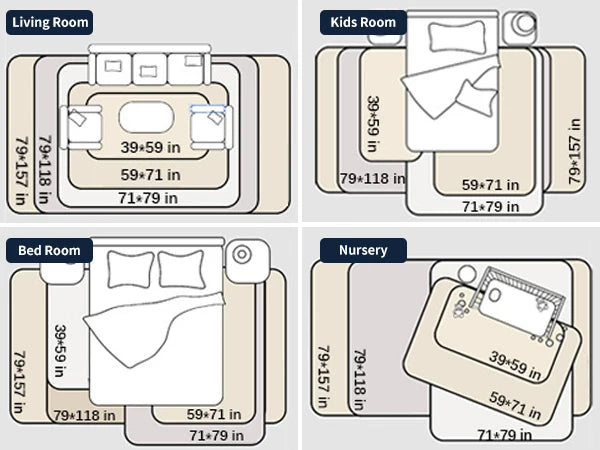 Carpet For Floor 2cm Thick Memory Foam Playpen Mat With Non-slip Bottom For Living Room Soft Velvet Minimalist Carpet Kids Rugs