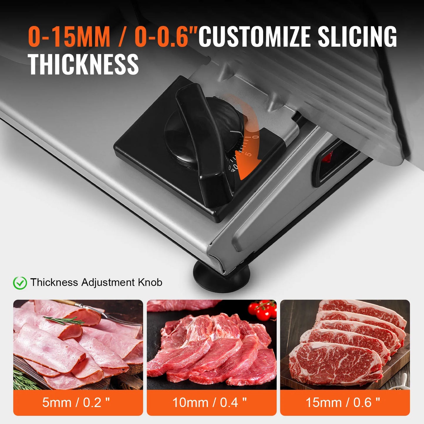 VEVOR Electric Meat Slicer For Home Use And Deli Quality