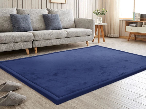 Carpet For Floor 2cm Thick Memory Foam Playpen Mat With Non-slip Bottom For Living Room Soft Velvet Minimalist Carpet Kids Rugs