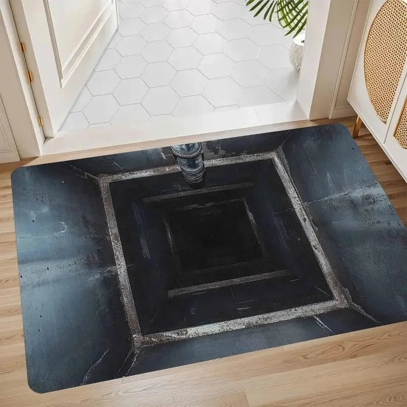 Washable Living Room Decoration Koi Carpet 3D Visual Effect Anti-slip Floor Mat Bathroom Door Rug Waterproof Rugs for Bathroom