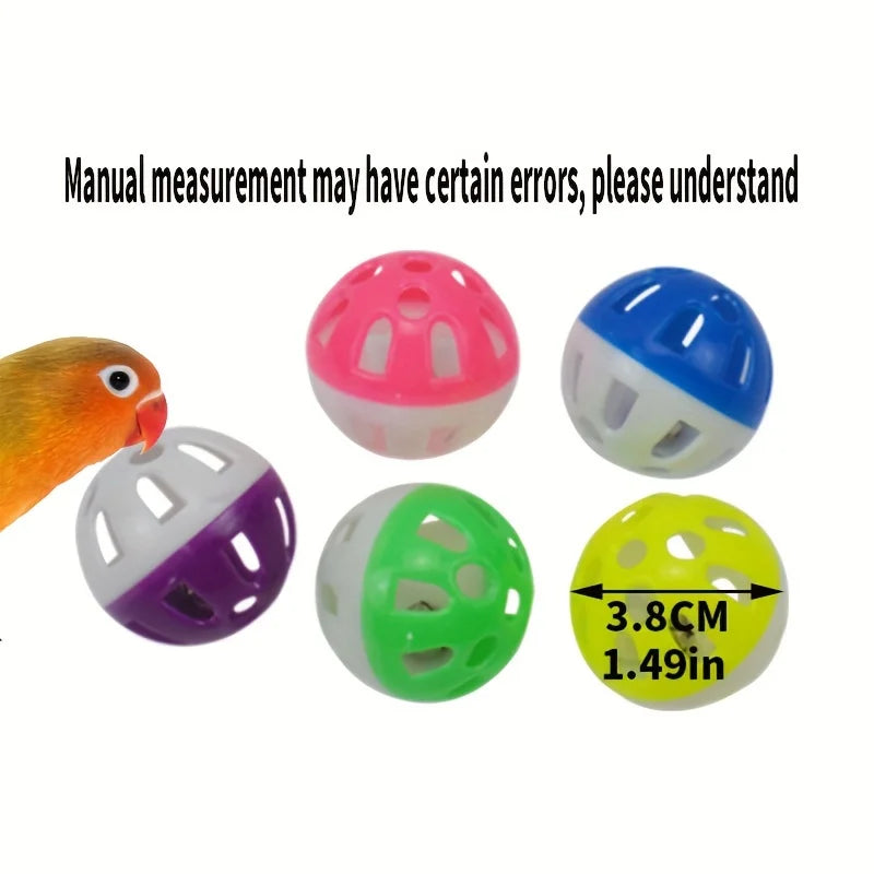 Xiangzi 5-Piece Interactive Bell Ball Bird Toy Set For Parrots