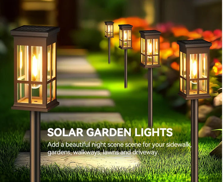 KPSTEK Solar Pathway Lights 2 6 8 Pack Outdoor LED