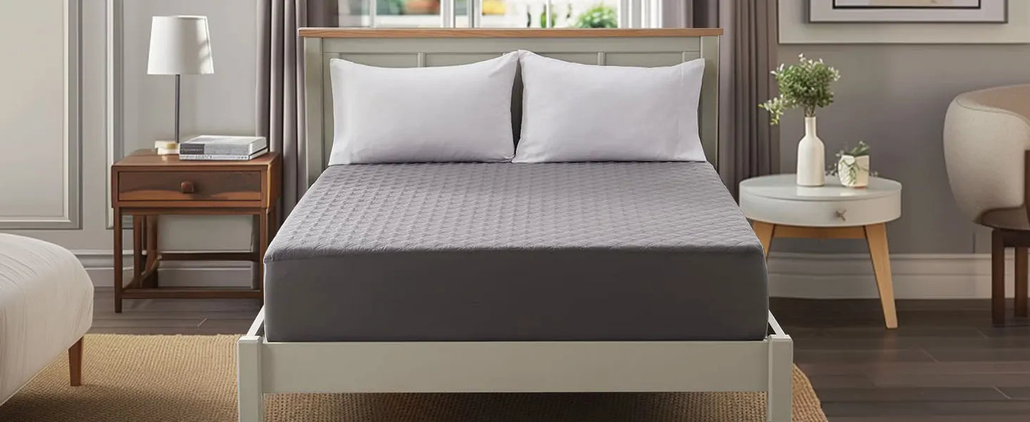 NONECN Waterproof Mattress Protector Noiseless Deep Pocket Breathable