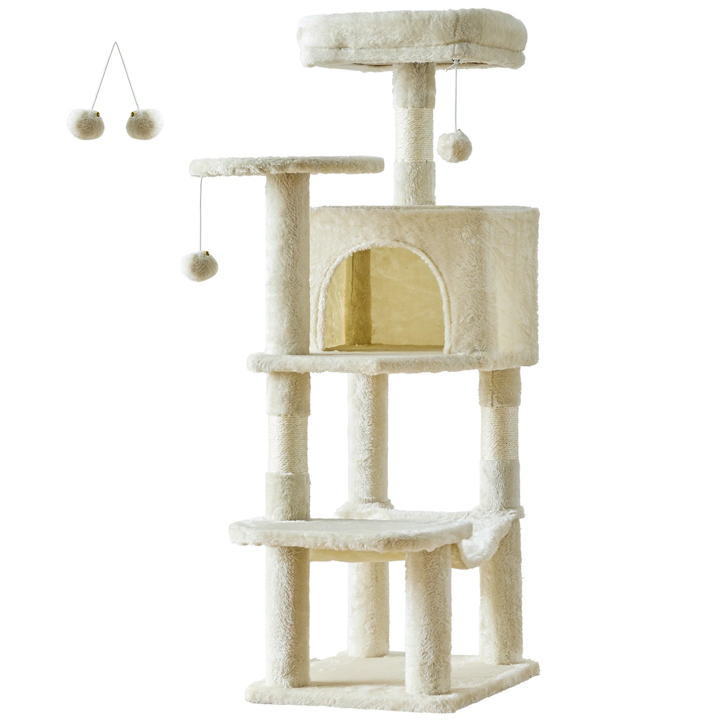 JHK Cat Tree Multi Cat Climbing Tower For Indoor Cats