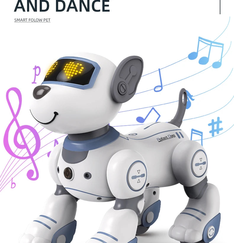 Kelaton RC Robot Dog With Voice Command Programmable Touch-Sense Music