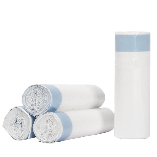 DOEL Self-Cleaning Cat Litter Box Poop Bags Drawstring Design 17x19in/45x50cm 4 Rolls Trash Bags 60 Counts Cat Litter Box Liners