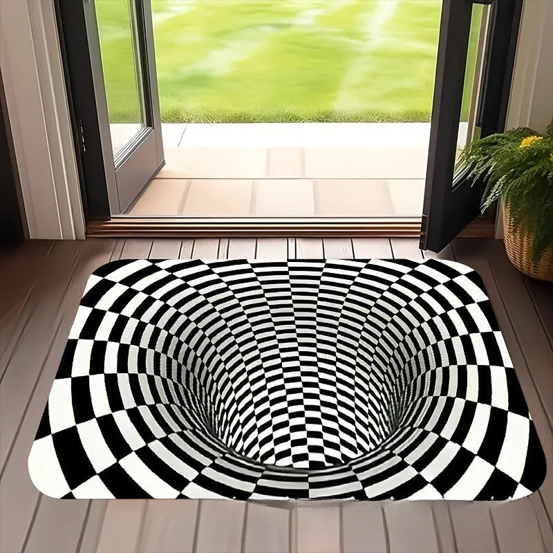 Washable Living Room Decoration Koi Carpet 3D Visual Effect Anti-slip Floor Mat Bathroom Door Rug Waterproof Rugs for Bathroom