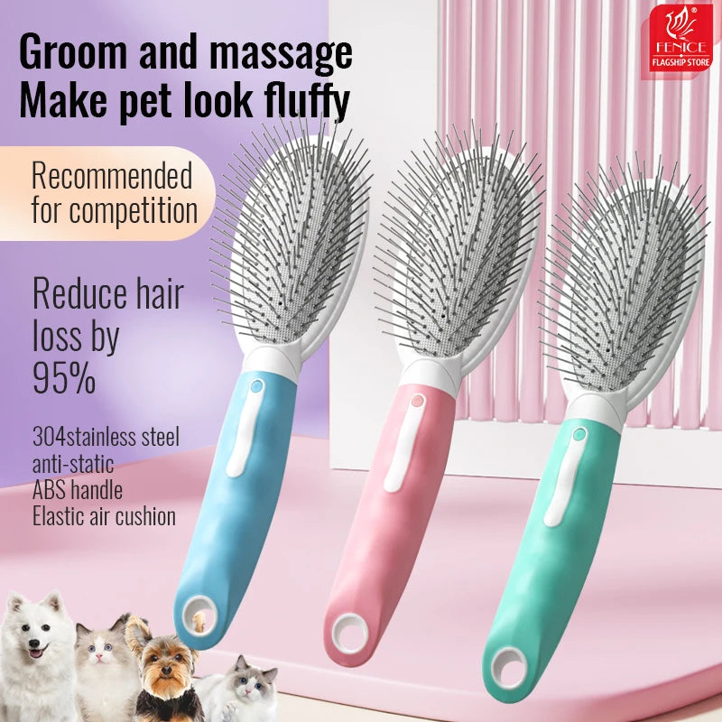Pet Grooming Comb Dogs And Cats Anti Static Stainless Steel