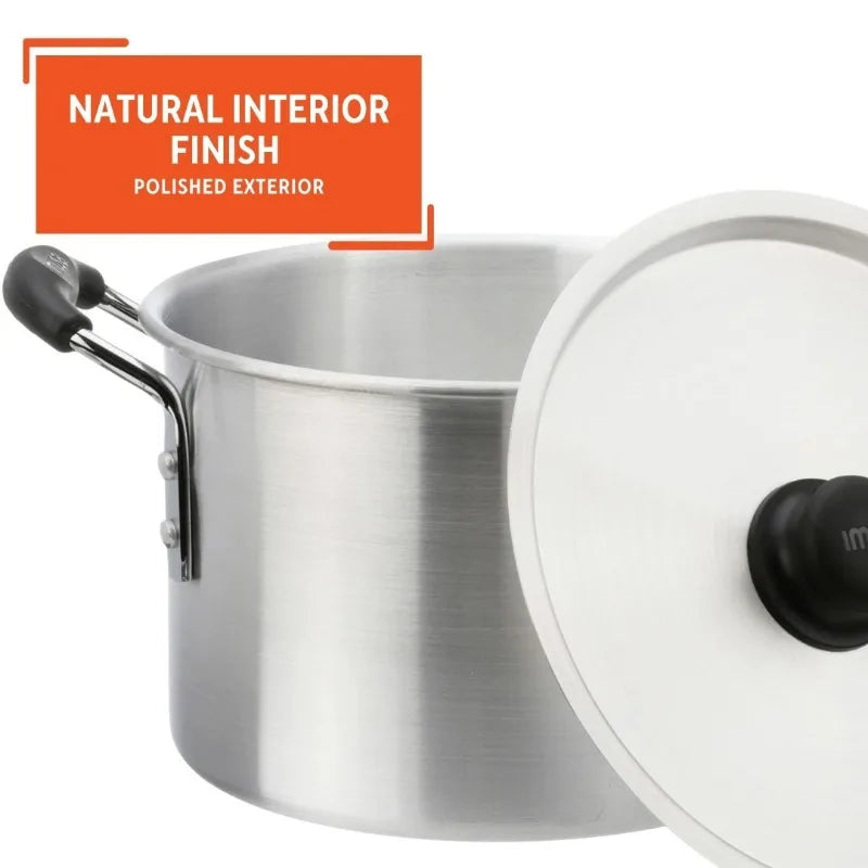 Stock Pot With Ultra Nonstick Ceramic And Tempered Glass Lid