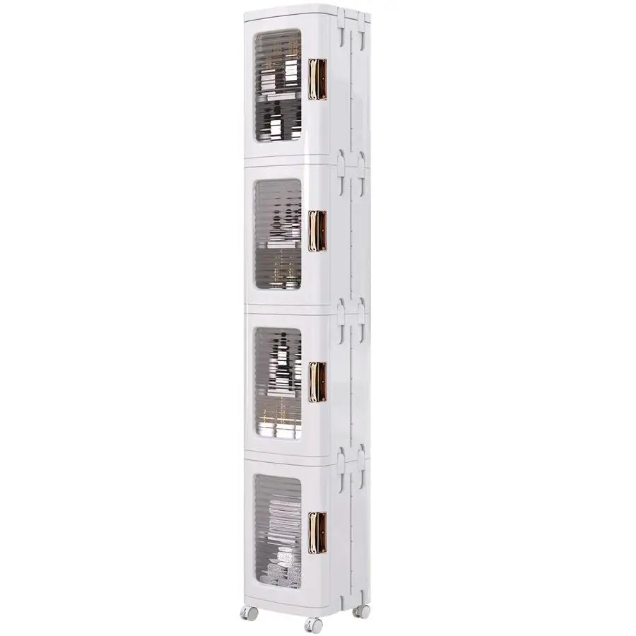 Tall Storage Cabinet With Wheels And Adjustable Shelves