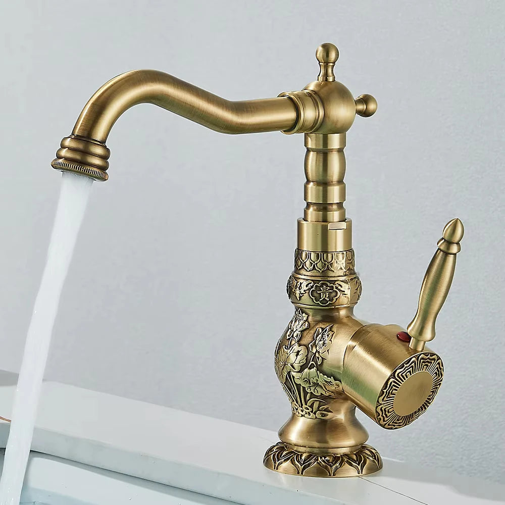 Quyanre Basin Faucet Single Hole Deck Mounted Tap Vessel Sink