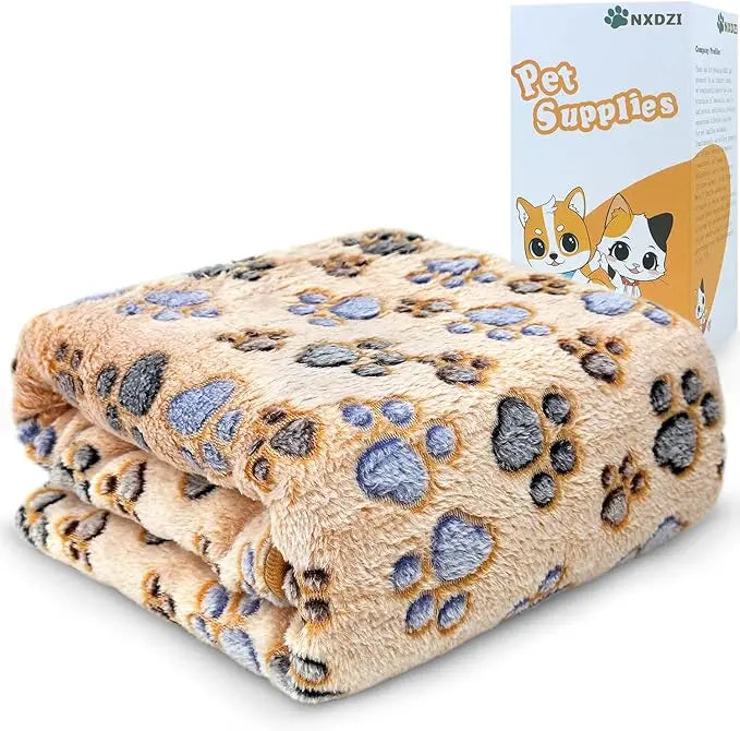 Winter Plush 3-Piece Dog Blanket Set For Pets And Cages
