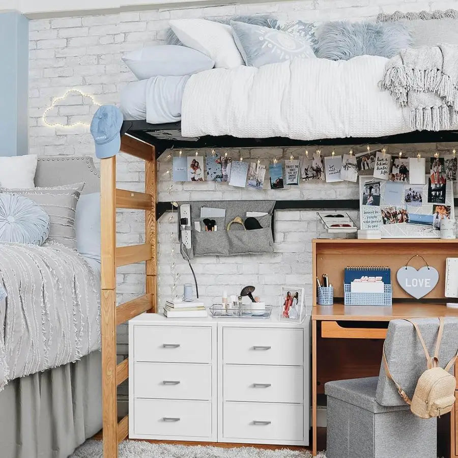 Three-Drawer Fabric Closet Organizer For Bedroom And Dorm Storage