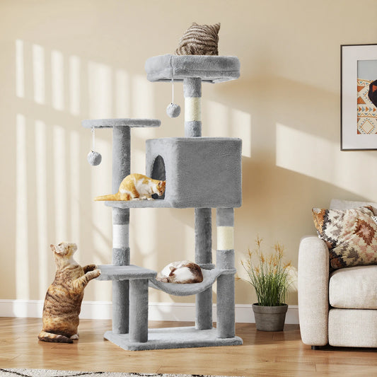 JHK Cat Tree Multi Cat Climbing Tower For Indoor Cats