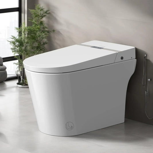 HUANZHUANG Smart Tankless Toilet with Heated Seat and Auto Flush