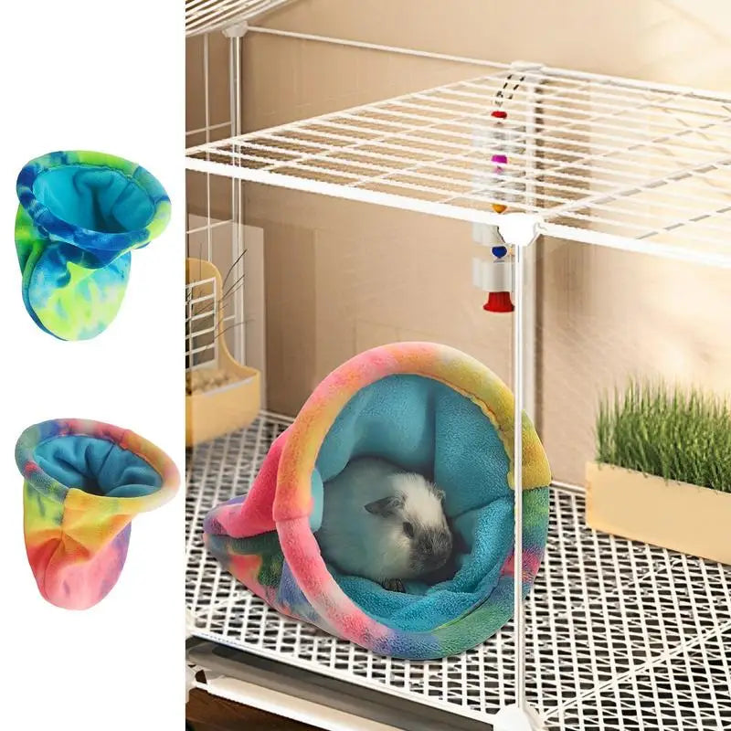 Chinchilla Bed Soft Hamster Snuggle Sack Fleece For Small Pets